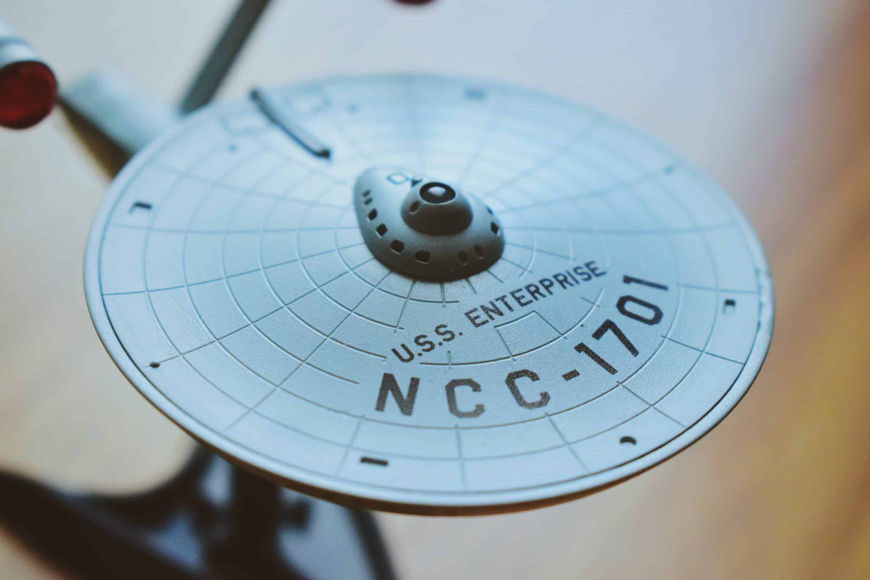 model replica of the USS Enterprise from Star Trek